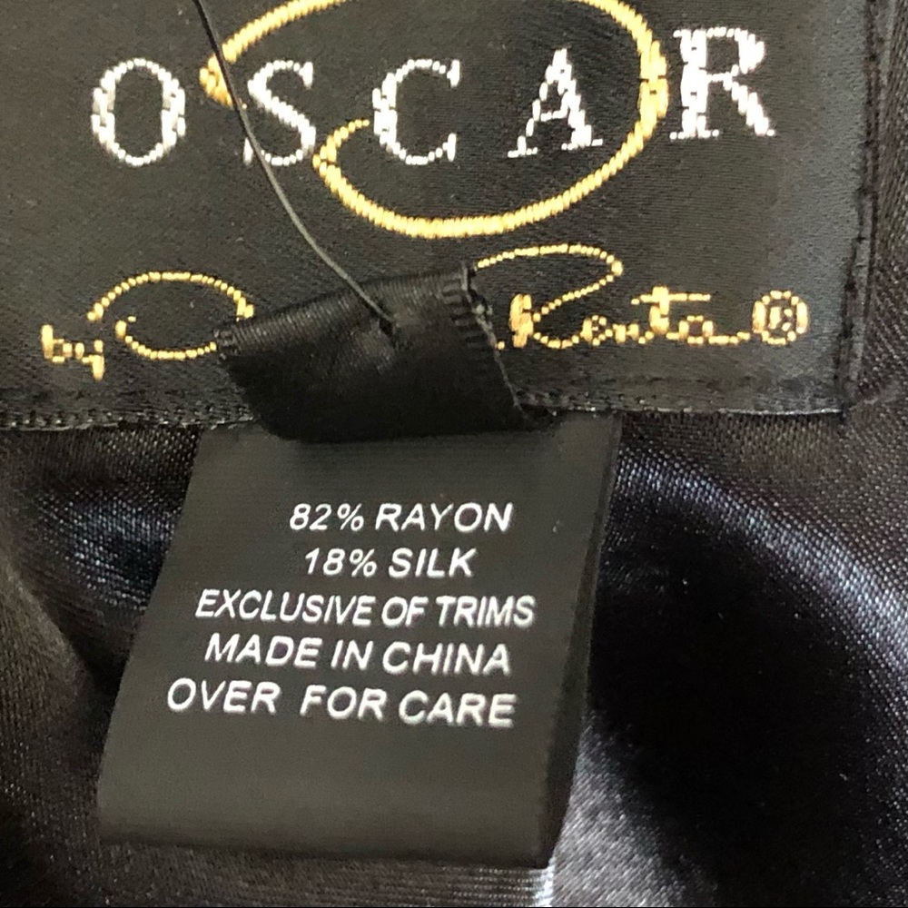 Vintage NWT Oscar De La Renta Silk Blend Velvet Dress Sz 10 - Picture 8 of 9